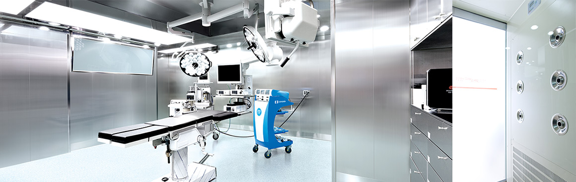 Sterile operating room equipped with advanced surgical systems at 365mc.